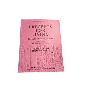 Precepts for Living Pastor’s Edition Sermon Outlines Annual Bible Commentary